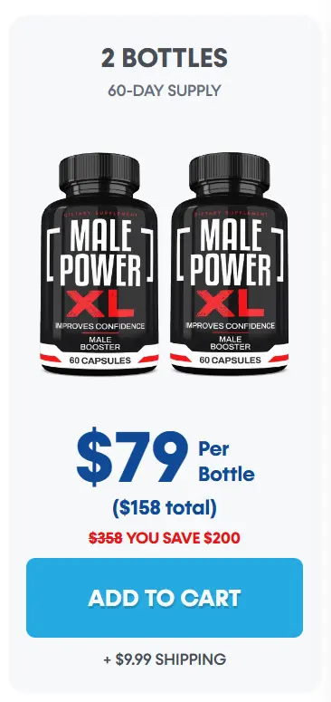 Male Power XL™ 2-bottle — 60 day supply $79/bottle